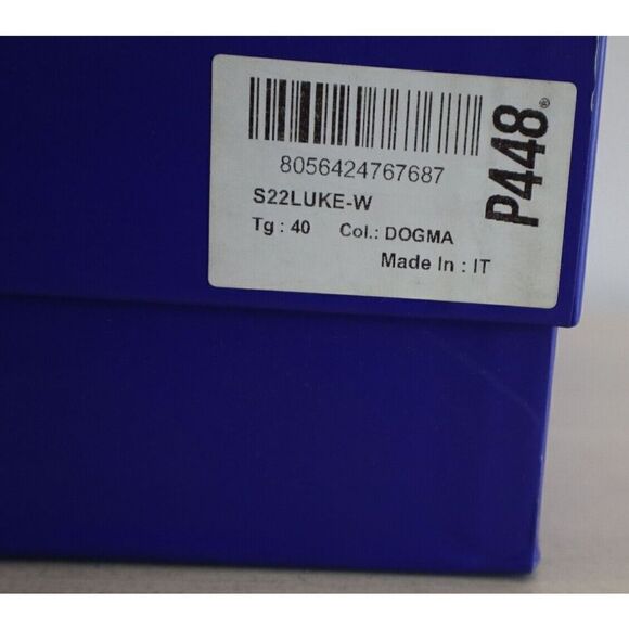 P448 Women's Sz 10 EUR 40 White Luke Leather/Mesh Fabric Platform Sneakers - Picture 9 of 9